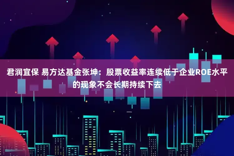 君润宜保 易方达基金张坤：股票收益率连续低于企业ROE水平的现象不会长期持续下去