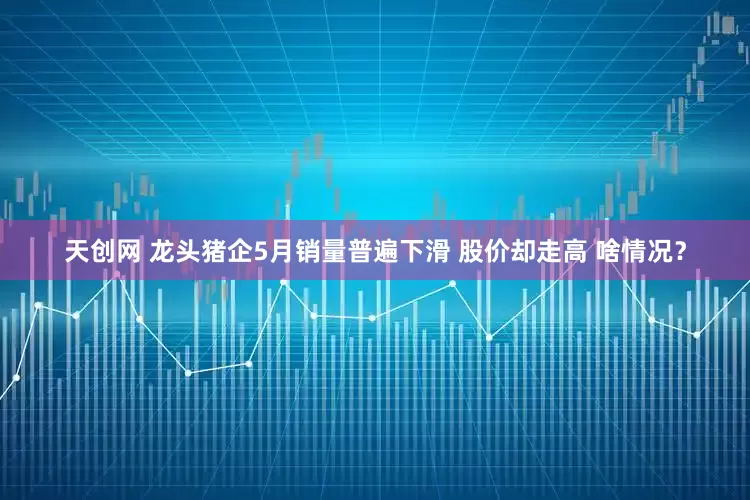 天创网 龙头猪企5月销量普遍下滑 股价却走高 啥情况？